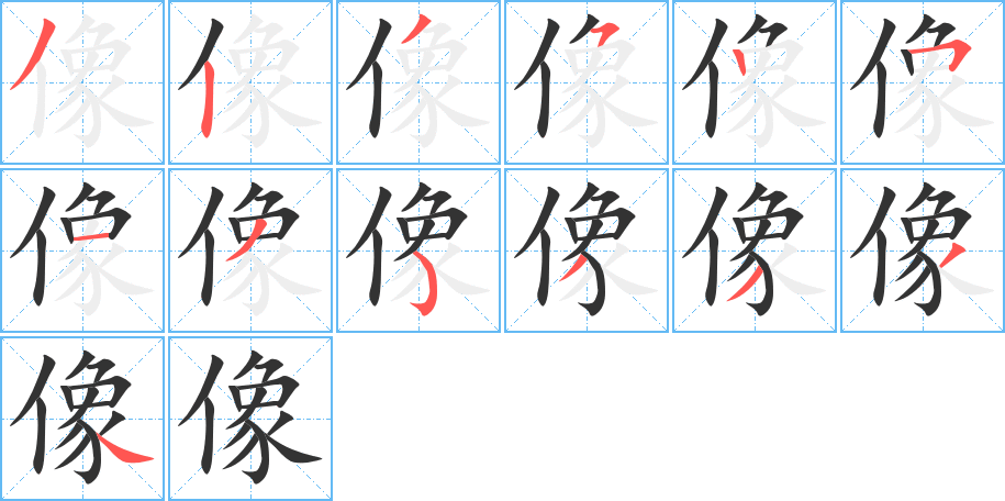像字筆畫寫法