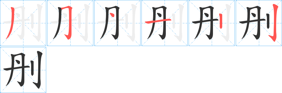 刐字筆畫寫法