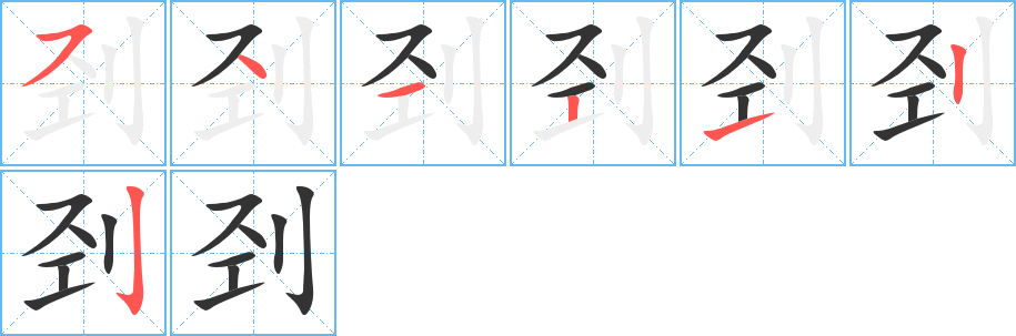剄字筆畫寫法