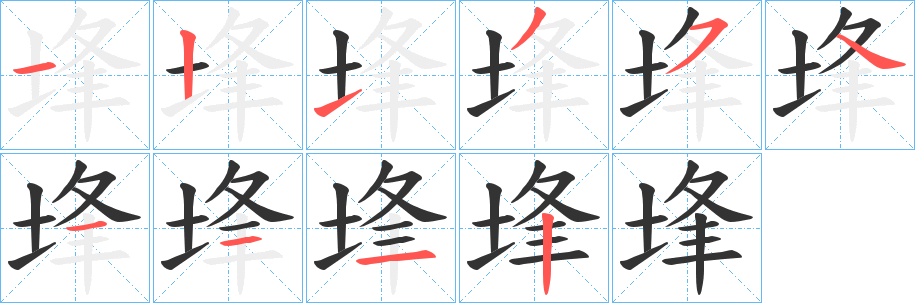 埄字筆畫(huà)寫(xiě)法