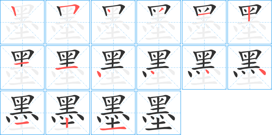 墨字筆畫寫法