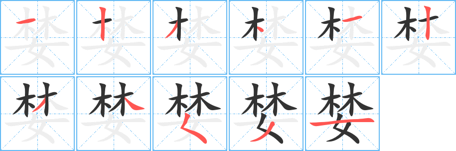 婪字筆畫(huà)寫(xiě)法