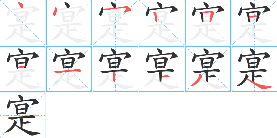 寔?zhàn)止P畫(huà)寫(xiě)法