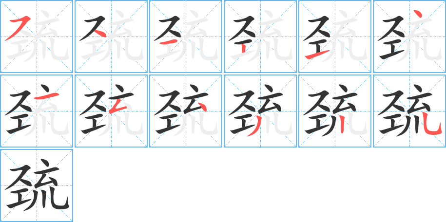 巰字筆畫寫法