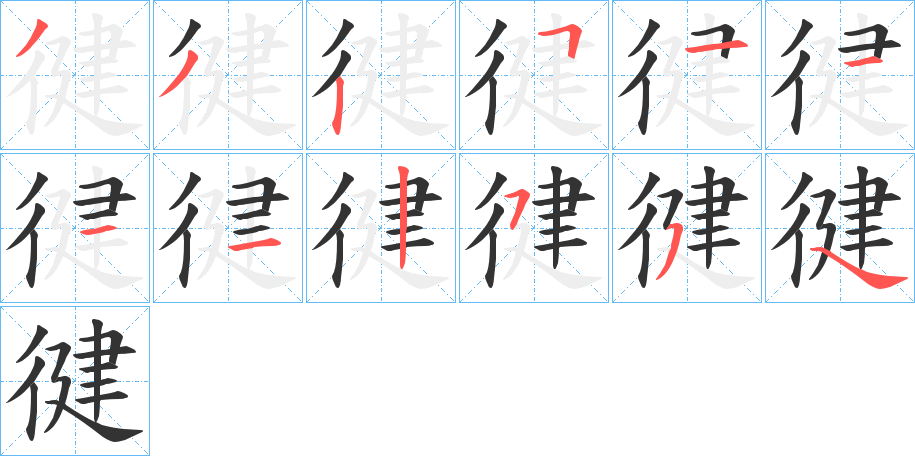 徤字筆畫寫法