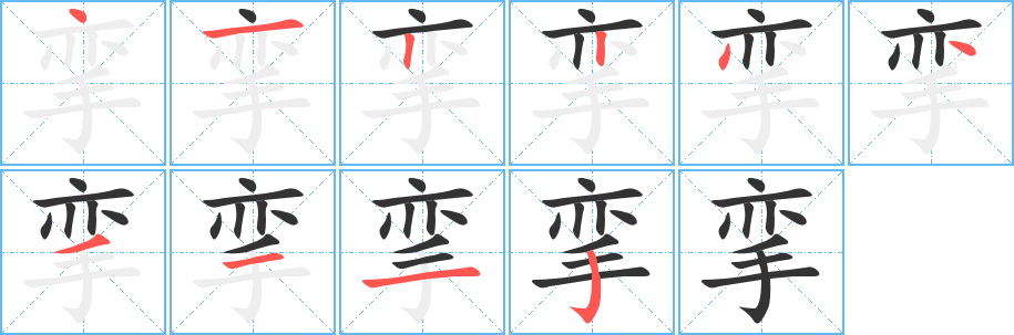 攣?zhàn)止P畫寫法