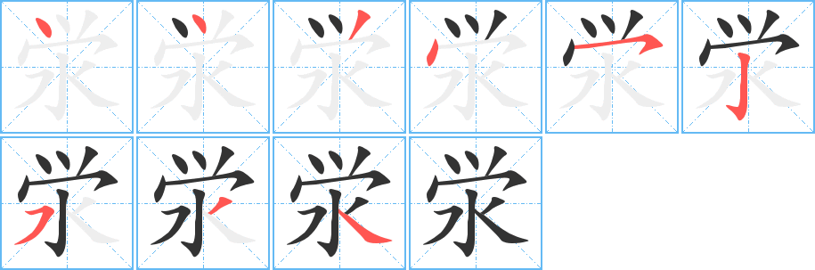 澩字筆畫寫法