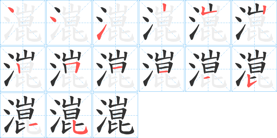 潉字筆畫寫法