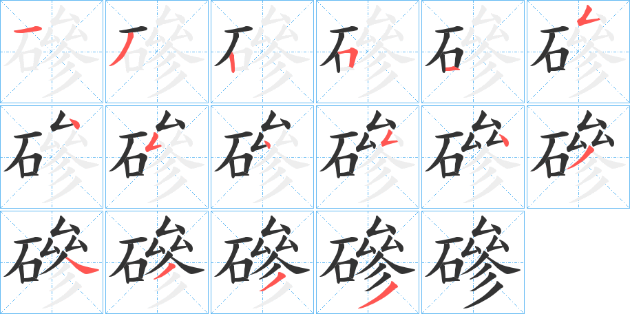 磣字筆畫(huà)寫(xiě)法