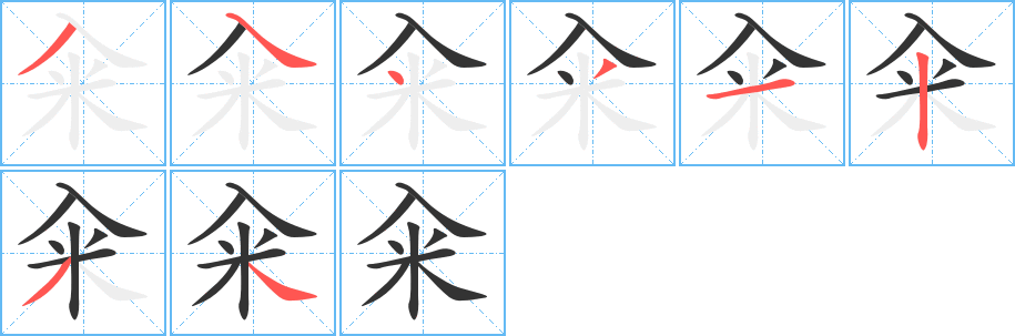 糴字筆畫(huà)寫(xiě)法