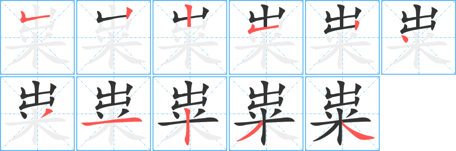 糶字筆畫寫法