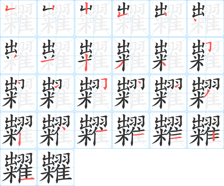 糶字筆畫寫法