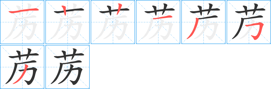 藶字筆畫寫法