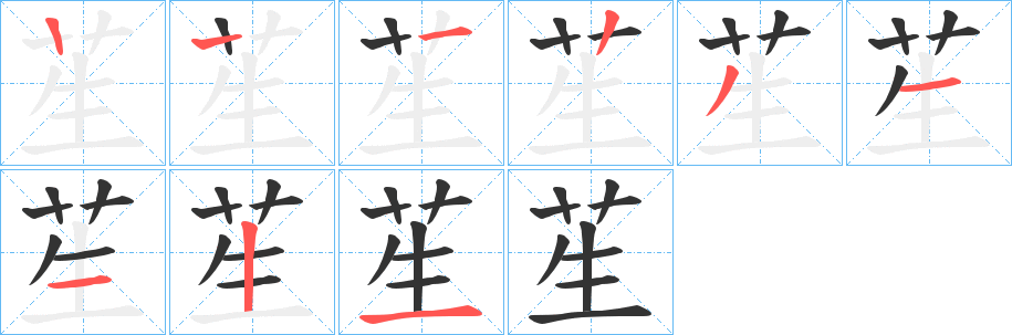 苼?zhàn)止P畫寫法