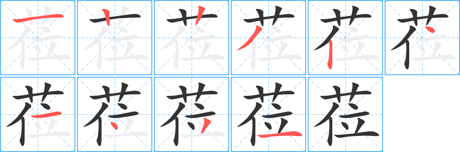 蒞字筆畫寫法