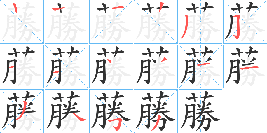 蕂字筆畫寫法