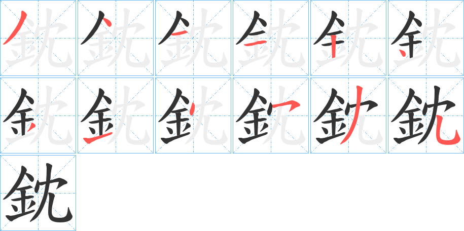 鈂字筆畫寫法