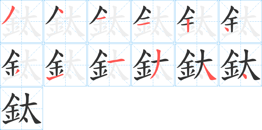 鈦?zhàn)止P畫寫法