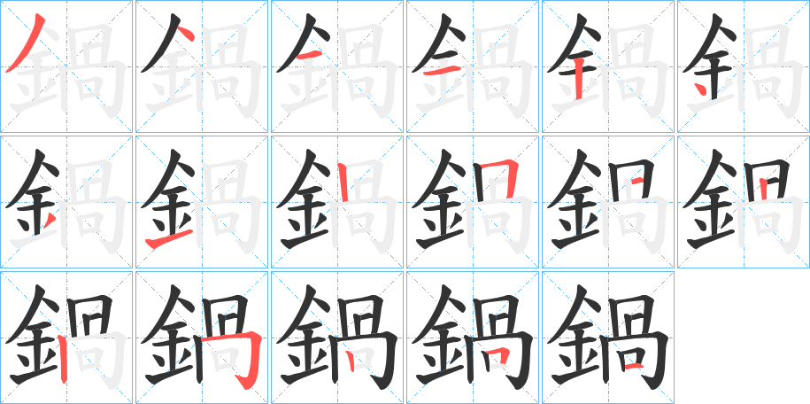 鍋?zhàn)止P畫寫法