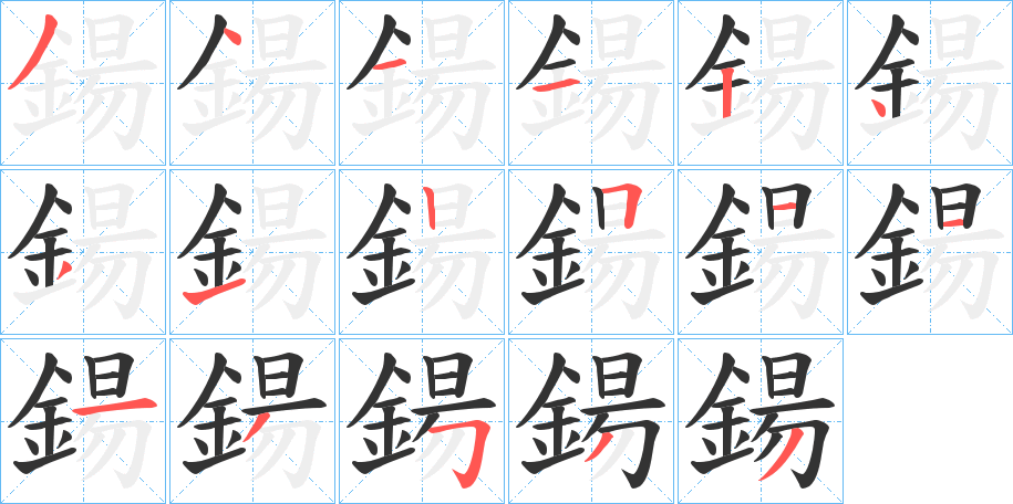 鍚字筆畫寫法