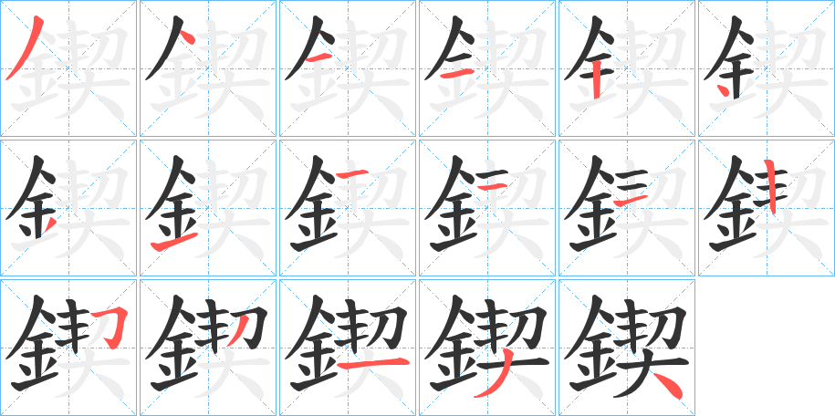 鍥字筆畫寫法